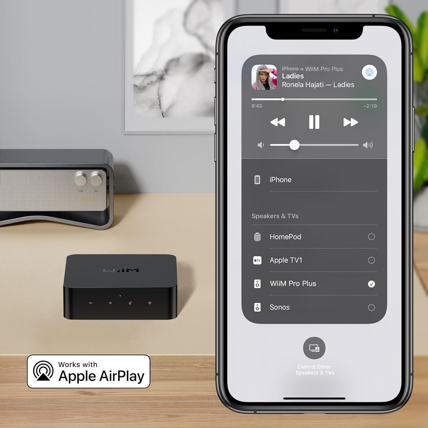 Buy WiiM,WiiM Pro Plus AirPlay 2 & Chromecast Audio Receiver with AKM DAC, Voice Remote, Alexa/Siri/Google Compatible, Hi-Res Multiroom Streaming from Spotify, Amazon Music, Tidal - Gadcet UK | UK | London | Scotland | Wales| Near Me | Cheap | Pay In 3 | Hi-Fi & Home Audio›