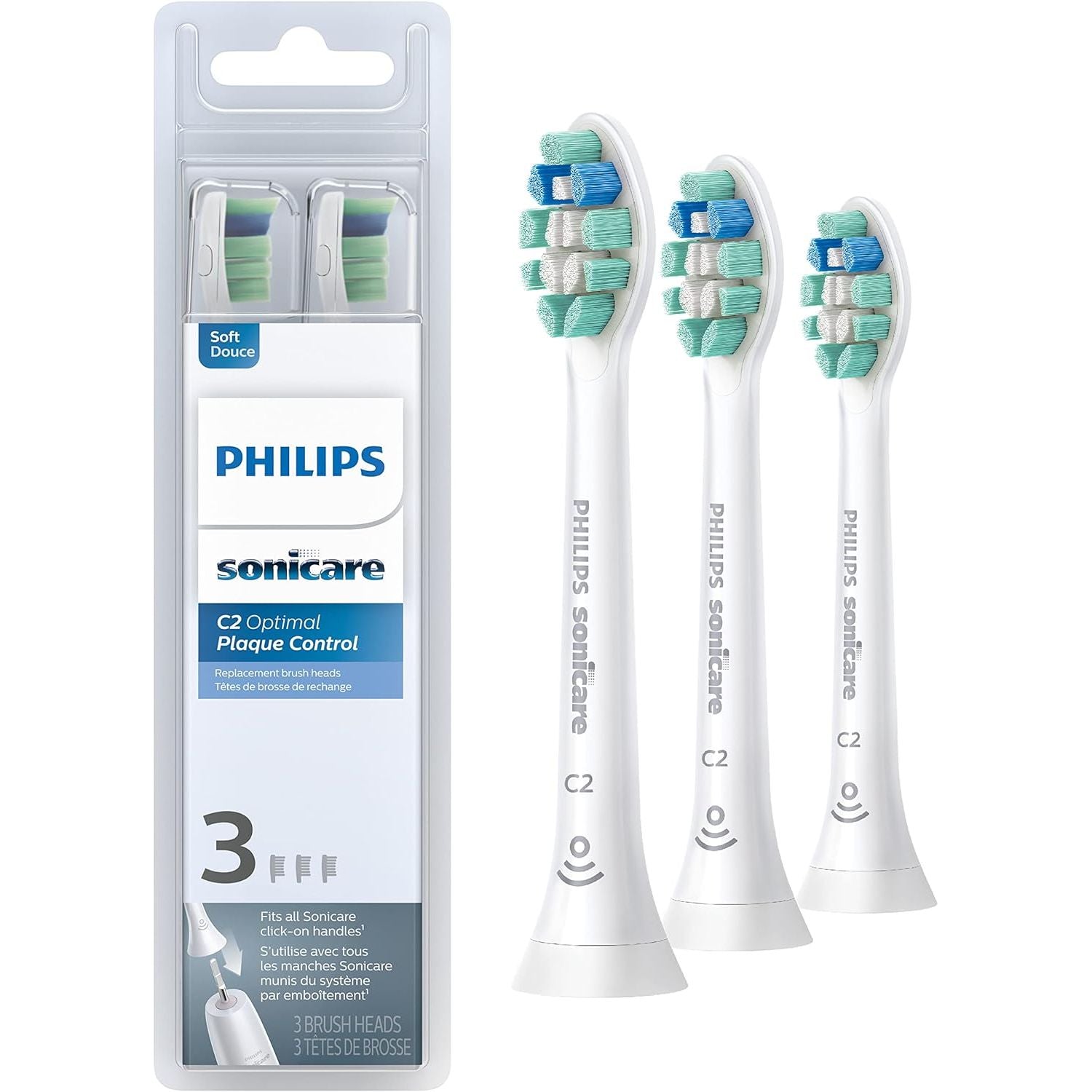 Buy Philips,Philips Sonicare Optimal Plaque Control Replacement Heads, BrushSync, 3-Pack - White (HX9023/65) - Gadcet UK | UK | London | Scotland | Wales| Near Me | Cheap | Pay In 3 | Toothbrushes