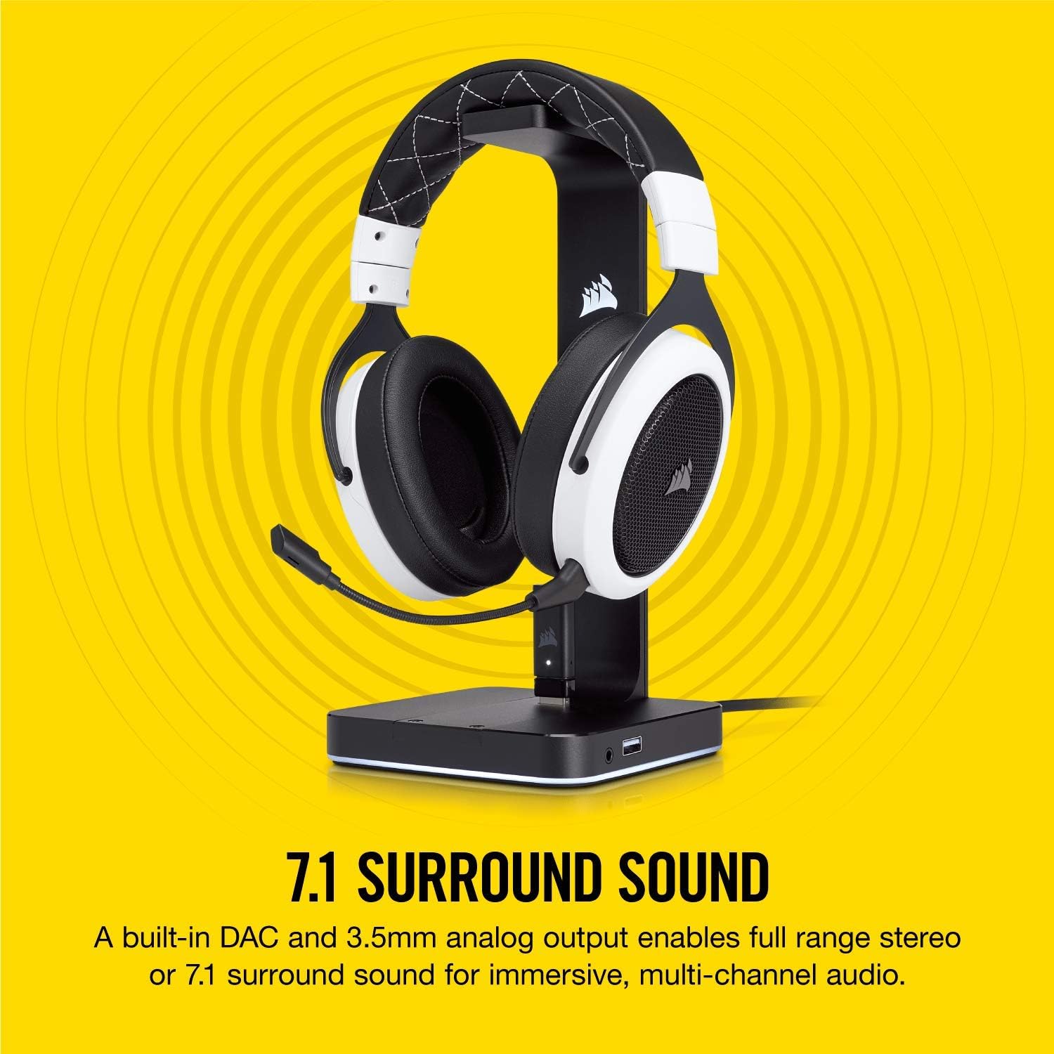 Buy Corsair,Corsair ST100 RGB Premium Headset Stand – Aluminium Gaming Hub with 7.1 Surround Sound – Black - Gadcet UK | UK | London | Scotland | Wales| Near Me | Cheap | Pay In 3 | Headphone Stands