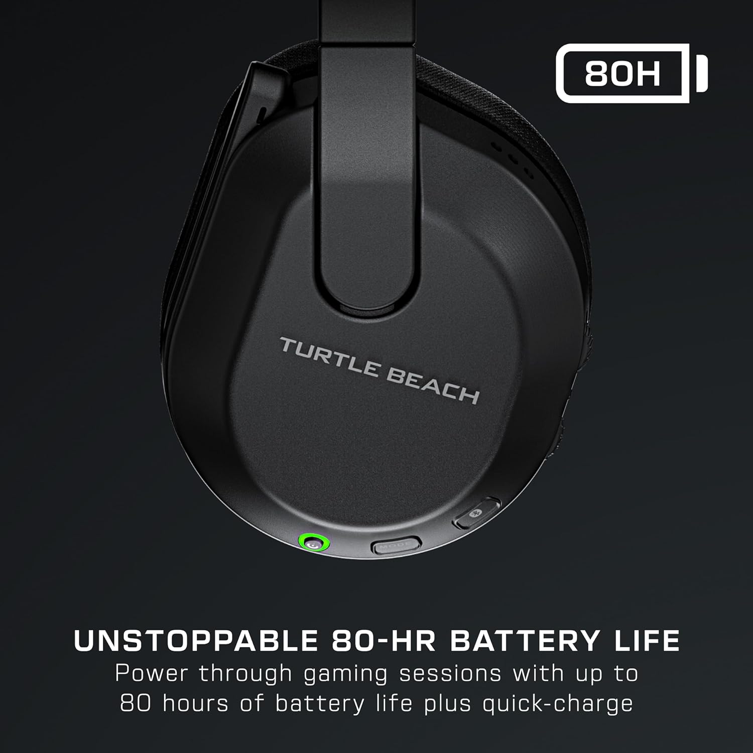 Turtle Beach Stealth 600 Black PC Wireless Gaming Headset with up to 80 hour Battery, 50mm Speakers and Bluetooth for PC, PS5, PS4 and Mobile