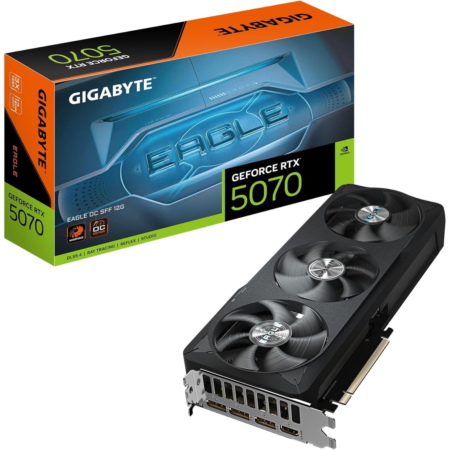 Buy Gigabyte,GIGABYTE GeForce RTX 5070 EAGLE OC SFF 12G Graphics Card – 12GB GDDR7, 192-bit, PCIe 5.0, DLSS 4, WINDFORCE Cooling – GV-N5070EAGLE OC-12GD - Gadcet UK | UK | London | Scotland | Wales| Near Me | Cheap | Pay In 3 | Video Cards & Adapters