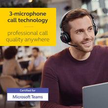 Jabra Evolve2 65 Wireless PC Headset – Noise Cancelling Microsoft Teams Certified Stereo Headphones With Long-Lasting Battery – USB-A Bluetooth Adapter – Black