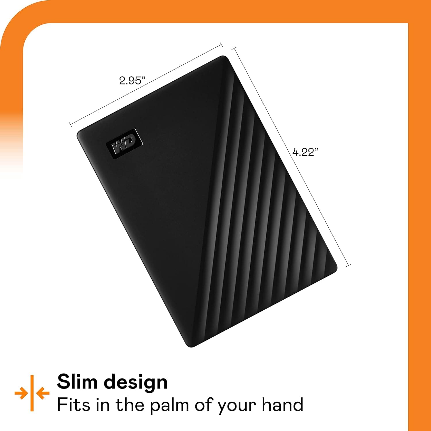 WD 4TB My Passport Portable HDD USB 3.0 with software for device management, backup and password protection - Black - Works with PC, Xbox and PS4 - 2