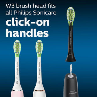 Buy Philips,Genuine Philips Sonicare W3 Premium White Toothbrush Head, HX9062/95, 2-pk, Black - Gadcet UK | UK | London | Scotland | Wales| Near Me | Cheap | Pay In 3 | Health & Beauty