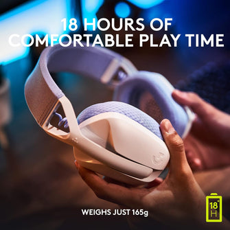 Buy Logitech,Logitech G435 LIGHTSPEED & Bluetooth Wireless Gaming Headset - Ultra Lightweight 165g over-ear headphones, built-in mics, 18h battery, compatible with Dolby Atmos, PC, PS4, PS5, Mobile - White - Gadcet UK | UK | London | Scotland | Wales| Near Me | Cheap | Pay In 3 | Headphones & Headsets