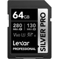 Buy Lexar,Lexar Silver Pro SD Card 64GB, UHS-II Memory Card, V60, U3, C10, SDXC Card, Up To 280MB/s Read, for Professional Photographer, Videographer, Enthusiast (LSDSIPR064G-BNNAA) - Gadcet UK | UK | London | Scotland | Wales| Ireland | Near Me | Cheap | Pay In 3 | Memory Card