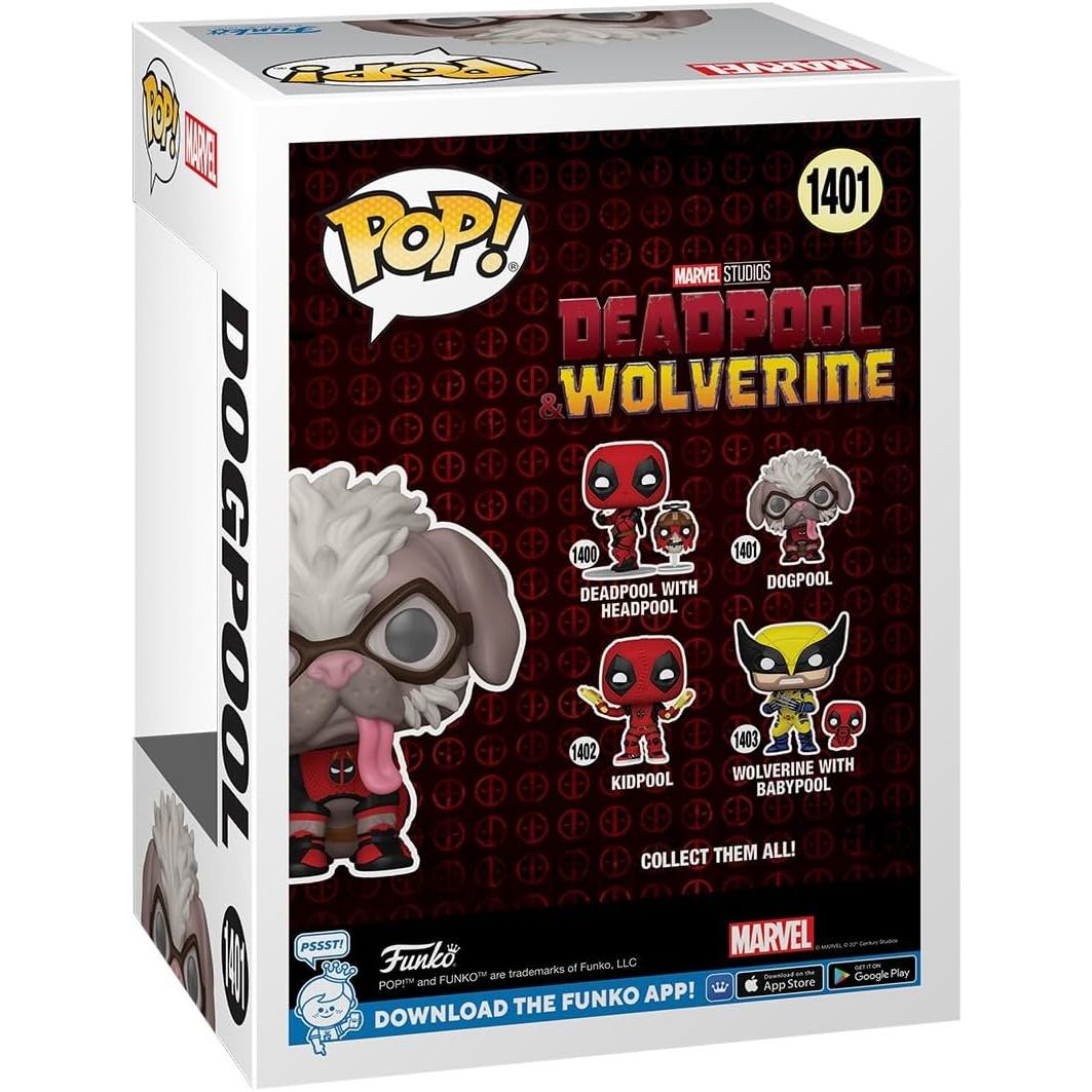 Buy Funko,Funko Pop! Marvel Deadpool & Wolverine – Dogpool Vinyl Figure | Official Collectible - Gadcet UK | UK | London | Scotland | Wales| Near Me | Cheap | Pay In 3 | Action & Toy Figures