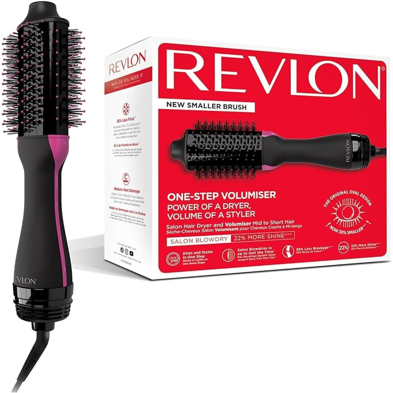 Buy REVLON,Revlon One-Step Hair dryer and Volumiser mid to short hair (One-Step, 2-in-1 styling tool, IONIC and CERAMIC technology, smaller oval design, multiple heat settings) RVDR5282UKE - Gadcet UK | UK | London | Scotland | Wales| Near Me | Cheap | Pay In 3 | Hair Clippers & Trimmers