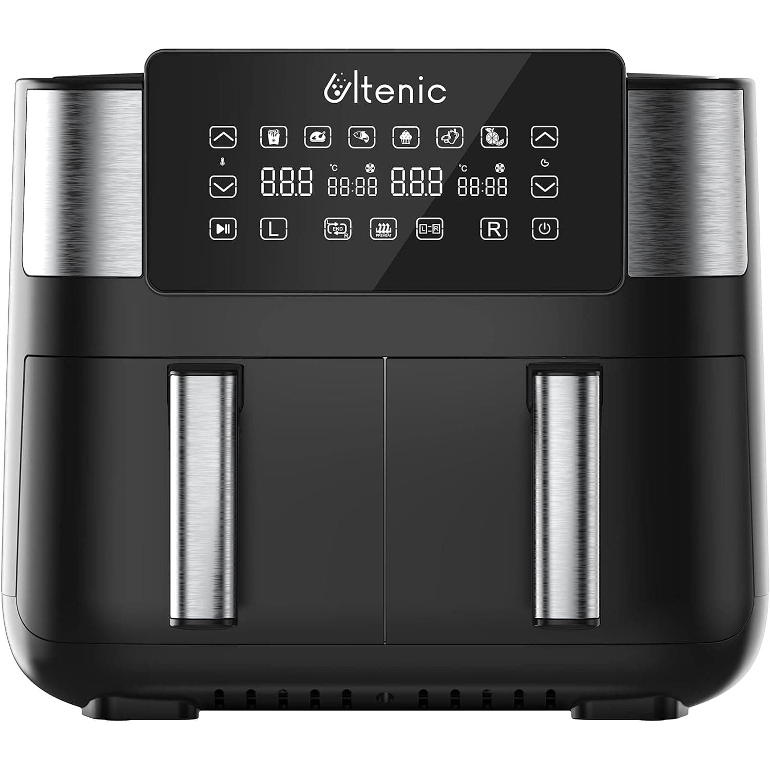 Buy ULTENIC,Ultenic K20 Dual Air Fryer, 6-in-1 Health Air Fryers with 2 Independent Frying Baskets, SYNC Cooking, XL 7.6L Family Sized, App with 100+ Recipes, Dishwasher-Safe - Gadcet UK | UK | London | Scotland | Wales| Near Me | Cheap | Pay In 3 | Kitchen & Home Appliances