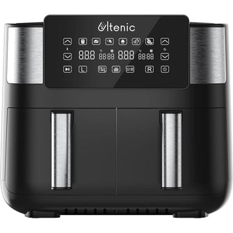 Buy ULTENIC,Ultenic K20 Dual Air Fryer, 6-in-1 Health Air Fryers with 2 Independent Frying Baskets, SYNC Cooking, XL 7.6L Family Sized, App with 100+ Recipes, Dishwasher-Safe - Gadcet UK | UK | London | Scotland | Wales| Near Me | Cheap | Pay In 3 | Kitchen & Home Appliances