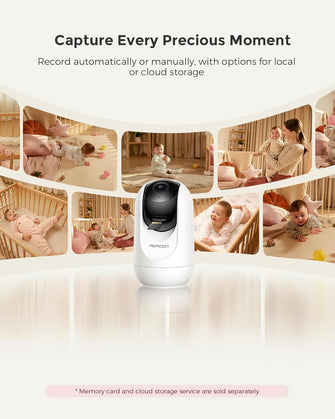 Momcozy Smart WiFi Baby Monitor – 5" 1080P Screen, Camera & Audio, Motion