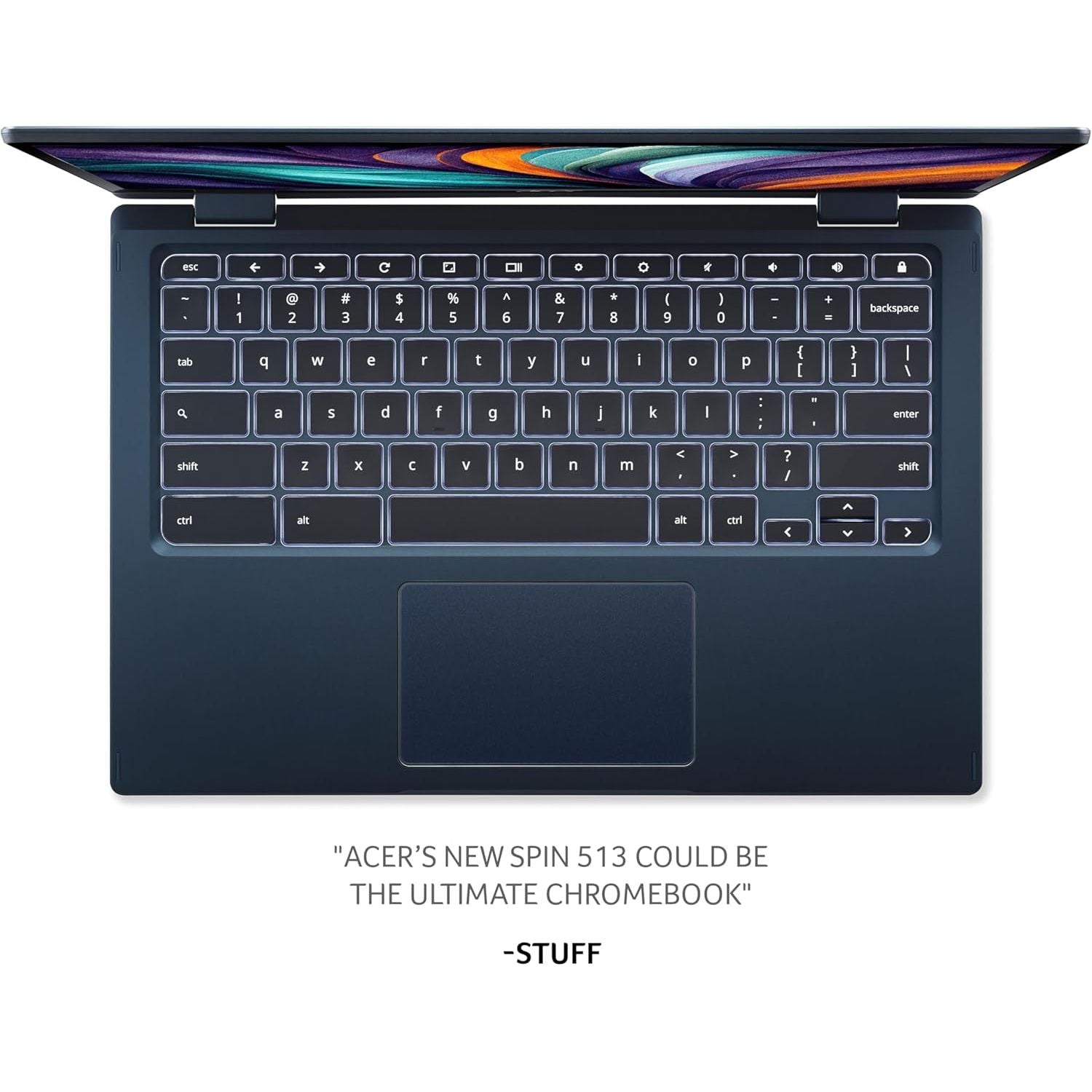 Buy Acer,Acer Chromebook Spin 513 CP513-1H – 13.3" Full HD Touchscreen 2-in-1 Laptop, Qualcomm SC7180, 8GB RAM, 64GB eMMC, Chrome OS – Blue - Gadcet UK | UK | London | Scotland | Wales| Near Me | Cheap | Pay In 3 | Laptops