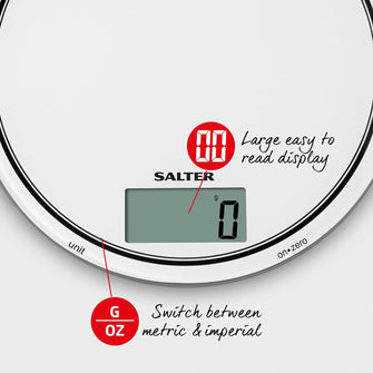 Buy Salter,Salter 1080 WHDR12 Digital Kitchen Scale 5KG - Touch Sensitive, Zero Add & Weigh, Measures Liquids, Easy Clean Glass, g/oz, White - Gadcet UK | UK | London | Scotland | Wales| Near Me | Cheap | Pay In 3 | Kitchen & Home Appliances