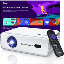 Buy Aurzen,Aurzen Roku TV Smart Projector for Bedroom, Roku Streaming Experience Built-in, 1080P FHD, Dolby Audio, Auto Focus & Keystone, Zoom, Portable Mini Projector for Outdoor Movie, White - Gadcet UK | UK | London | Scotland | Wales| Near Me | Cheap | Pay In 3 | Smart Projector