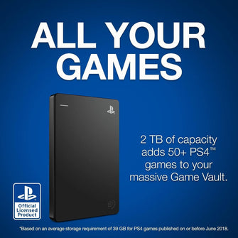 Buy Seagate,Seagate Licenced PlayStation Game drive for PS4 & PS5 - 2TB HDD Portable USB 3.0 - Black - Gadcet.com | UK | London | Scotland | Wales| Ireland | Near Me | Cheap | Pay In 3 | Electronics