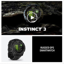 Garmin Instinct 3 AMOLED 45mm Rugged GPS Smartwatch – Multi-Band GPS, LED Flashlight, Health Tracking, Garmin Pay, 10 ATM, 18-Day Battery – Black