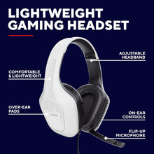 Buy Trust Gaming,Trust Gaming GXT 418W Rayne Lightweight Gaming Headset - 3.5mm Jack, 50mm Drivers, Foldaway Microphone, Over-Ear, 2m Cable, PC, Xbox, PS4, PS5, Switch, Mobile - White - Gadcet UK | UK | London | Scotland | Wales| Near Me | Cheap | Pay In 3 | Headphones & Earphones