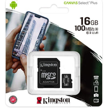 Buy Kingston,Kingston Canvas Select Plus 16GB microSD Card – Class 10, with SD Adapter (SDCS2/16GB) - Gadcet UK | UK | London | Scotland | Wales| Near Me | Cheap | Pay In 3 | Memory Cards
