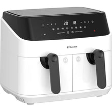 Buy EMtronics,EMtronics WH Dual Air Fryer Extra Large Family Size Double XL 9 Litre - White - Gadcet UK | UK | London | Scotland | Wales| Near Me | Cheap | Pay In 3 | Kitchen & Home Appliances