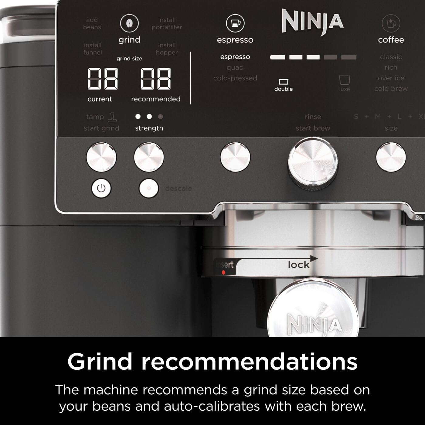Buy NINJA,Ninja Luxe Premier 3-in-1 Coffee Machine – Espresso, Latte, Cappuccino & Cold Brew Maker with Grinder & Frother (Black, ES601UKBK) - Gadcet UK | UK | London | Scotland | Wales| Near Me | Cheap | Pay In 3 | Coffee Machine