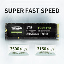 Buy Fikwot,Fikwot FN501 Pro NVMe SSD 1TB M.2 2280, PCIe Gen3 x4, Up to 3500MB/s, 3D TLC NAND, SLC Cache - Compatible with Laptops & Desktops - Gadcet UK | UK | London | Scotland | Wales| Near Me | Cheap | Pay In 3 | Hard Drives