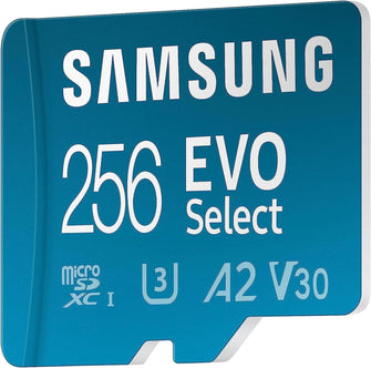 Buy Samsung,Samsung EVO Select 256GB microSDXC UHS-I U3 130MB/s Full HD & 4K UHD - Gadcet.com | UK | London | Scotland | Wales| Ireland | Near Me | Cheap | Pay In 3 | Flash Memory Cards
