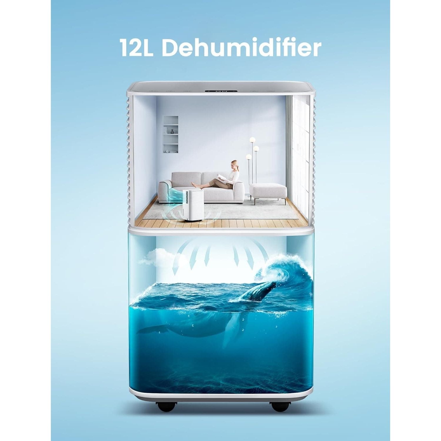 Buy LUKO,LUKO OL12-BD031A Portable Home Dehumidifier, 12L Dehumidify Capacity, 3 Modes, Auto/Manual Drainage, 24-Hour Timer - Gadcet UK | UK | London | Scotland | Wales| Near Me | Cheap | Pay In 3 | Dehumidifiers