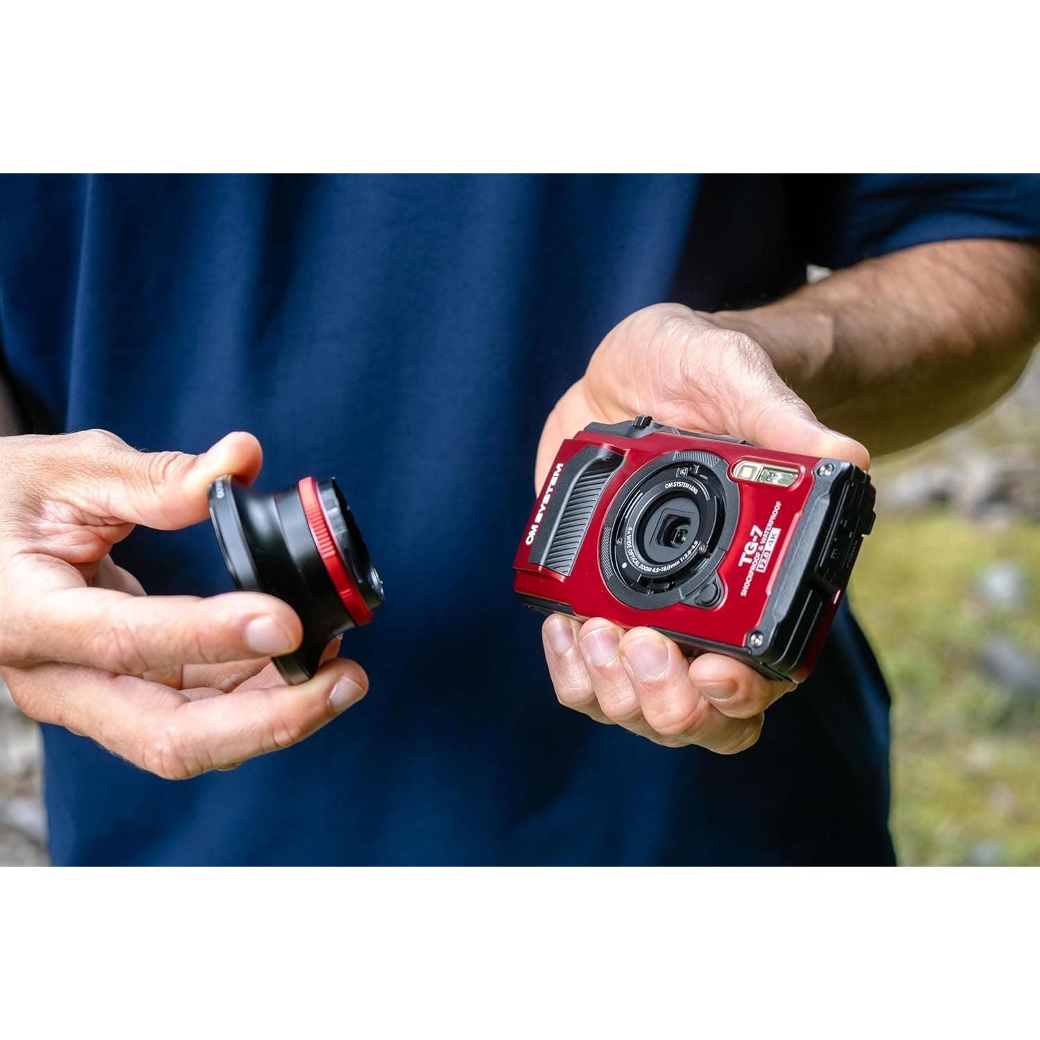 Buy OM SYSTEM,OM SYSTEM Tough TG-7 Red Digital Camera, 12MP, Waterproof, Shockproof, Underwater and Macro Shooting Modes, high speed image sensor, 4K Video, 4x-wide-angle zoom (successor Olympus TG-6) - Gadcet UK | UK | London | Scotland | Wales| Near Me | Cheap | Pay In 3 | Cameras