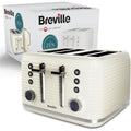 Buy BREVILLE,Breville Zen 4-Slice Cream Toaster with High Lift & Wide Slots | Cream & Silver Chrome - Gadcet UK | UK | London | Scotland | Wales| Near Me | Cheap | Pay In 3 | Toaster