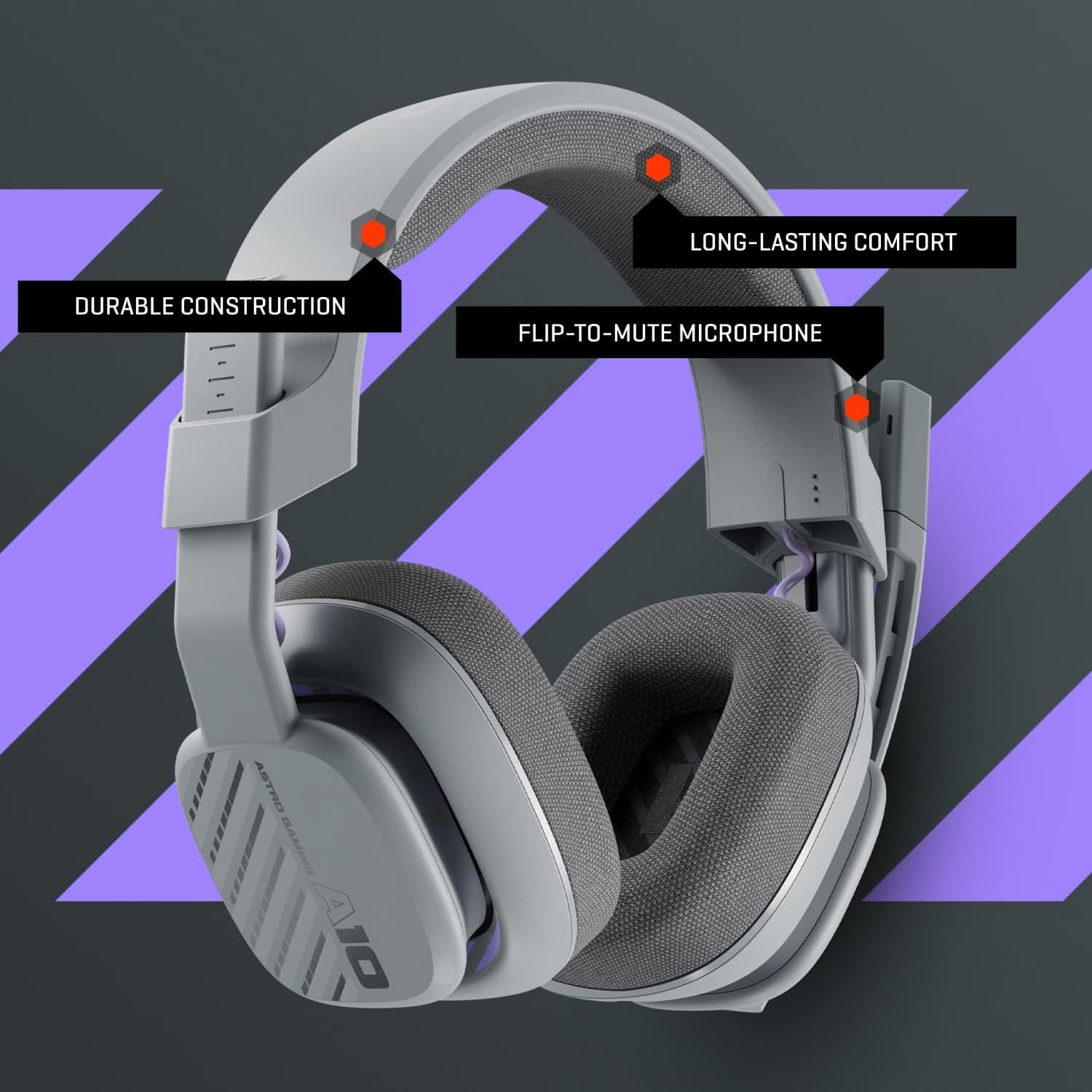 Buy ASTRO Gaming,ASTRO A10 Gaming Headset Gen 2 Wired Headset, Over-ear Gaming Headphones, Lightweight, Flip-to-mute microphone, 32 mm drivers, For Xbox Series X|S, Xbox One, PS5, PS4, Nintendo Switch, PC - Grey - Gadcet UK | UK | London | Scotland | Wales| Near Me | Cheap | Pay In 3 | Headphones & Headsets