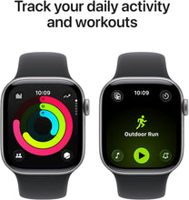 Apple Watch Series 11 GPS 42mm – Silver Aluminium Case with Black Sport Band
