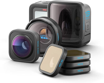 GoPro HERO13 Black + HB-Series Lens Collection – Macro, Ultra-Wide, ND Filters, Anamorphic Lens & Case