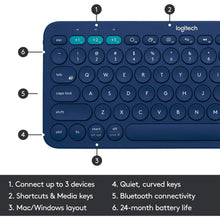 Buy Logitech,Logitech K380 Wireless Multi-Device Keyboard for Windows QWERTY UK Layout - Blue - Gadcet UK | UK | London | Scotland | Wales| Ireland | Near Me | Cheap | Pay In 3 | Keyboards
