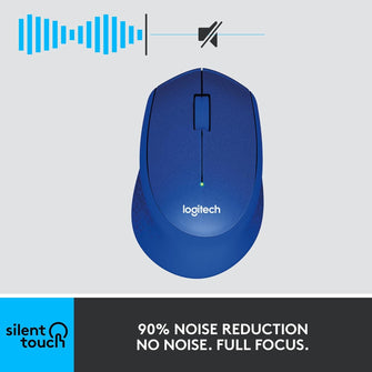 Buy Logitech,Logitech M330 SILENT PLUS Wireless Mouse - 1000 DPI, 2.4GHz, USB Nano Receiver, PC/Mac/Laptop/Chromebook Compatible, Blue - Gadcet UK | UK | London | Scotland | Wales| Near Me | Cheap | Pay In 3 | Mice & Trackballs