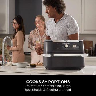 Buy Ninja,Ninja Foodi FlexDrawer Air Fryer, Dual Zone with Removable Divider, Large 10.4L Drawer, 7-in-1, Air-Fryer Uses No Oil, Air Fry, Roast, Bake, Max Crisp, Non-Stick Dishwasher Safe Parts, Black AF500UK - Gadcet UK | UK | London | Scotland | Wales| Near Me | Cheap | Pay In 3 | Air Fryers
