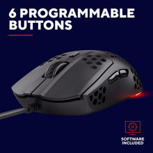 Buy Trust Gaming,Trust Gaming GXT 928 Helox Superlight Wired Gaming Mouse – 65g, 200-6400 DPI, Optical Sensor, 6 Programmable Buttons, RGB LED – Black - Gadcet UK | UK | London | Scotland | Wales| Near Me | Cheap | Pay In 3 | Gaming Mouse