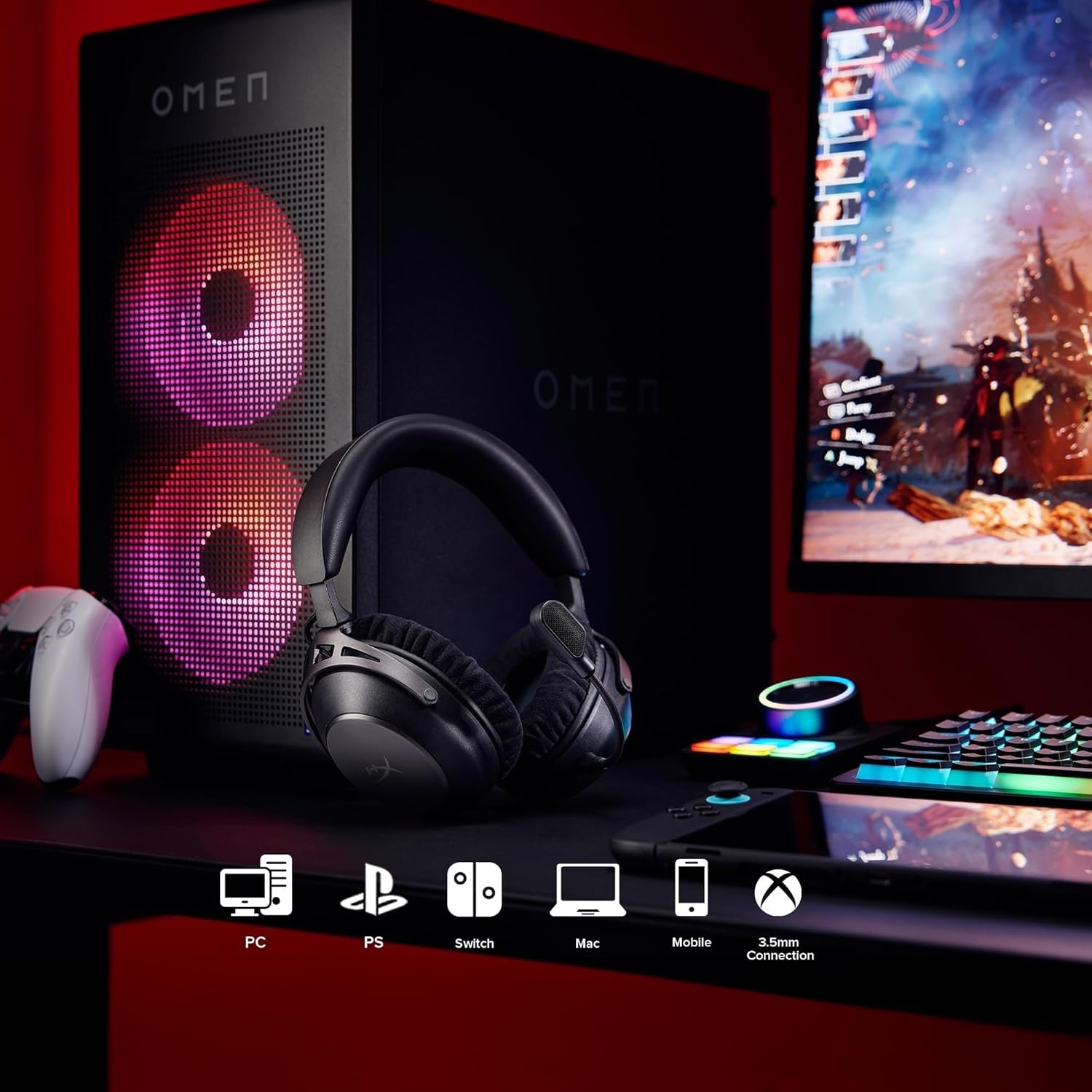 Buy HyperX,HyperX Cloud Alpha 2 Wireless Gaming Headset – 250 Hours Battery, Dual Chamber Drivers, Multi-Platform Compatibility – Black - Gadcet UK | UK | London | Scotland | Wales| Near Me | Cheap | Pay In 3 | Headphones & Headsets
