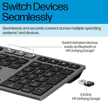 HP 720 Multi-Device Rechargeable Wireless Keyboard & Mouse Combo – Black