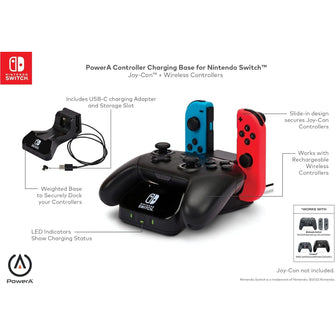 Buy PowerA,PowerA Controller Charging Base for Nintendo Switch - Gadcet UK | UK | London | Scotland | Wales| Near Me | Cheap | Pay In 3 | Power Adapters & Chargers