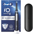 Oral-B iO3 Electric Toothbrush – Black, 1 Head, Travel Case, 3 Modes, Teeth Whitening, UK Plug