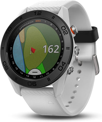 Buy Garmin,Garmin Approach S60, Premium GPS Golf Watch with Touchscreen Display and Full Color CourseView Mapping, White w/Silicone Band - Gadcet.com | UK | London | Scotland | Wales| Ireland | Near Me | Cheap | Pay In 3 | smartwatch