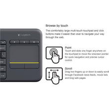 Buy Logitech,Logitech K400 Plus Wireless Touch TV Keyboard with Built-in Touchpad, Media Controls, QWERTY UK Layout - Black - Gadcet UK | UK | London | Scotland | Wales| Near Me | Cheap | Pay In 3 | Keyboard & Mouse