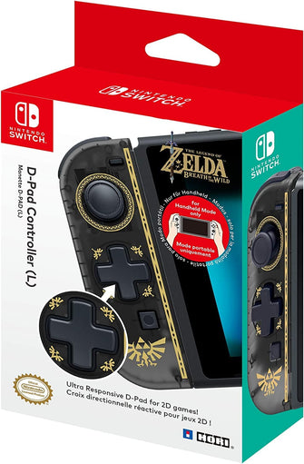 Buy Hori,Official Nintendo Licensed D-pad Joy-Con Left Zelda Version for Nintendo Switch - Gadcet.com | UK | London | Scotland | Wales| Ireland | Near Me | Cheap | Pay In 3 | Video Game Console Accessories