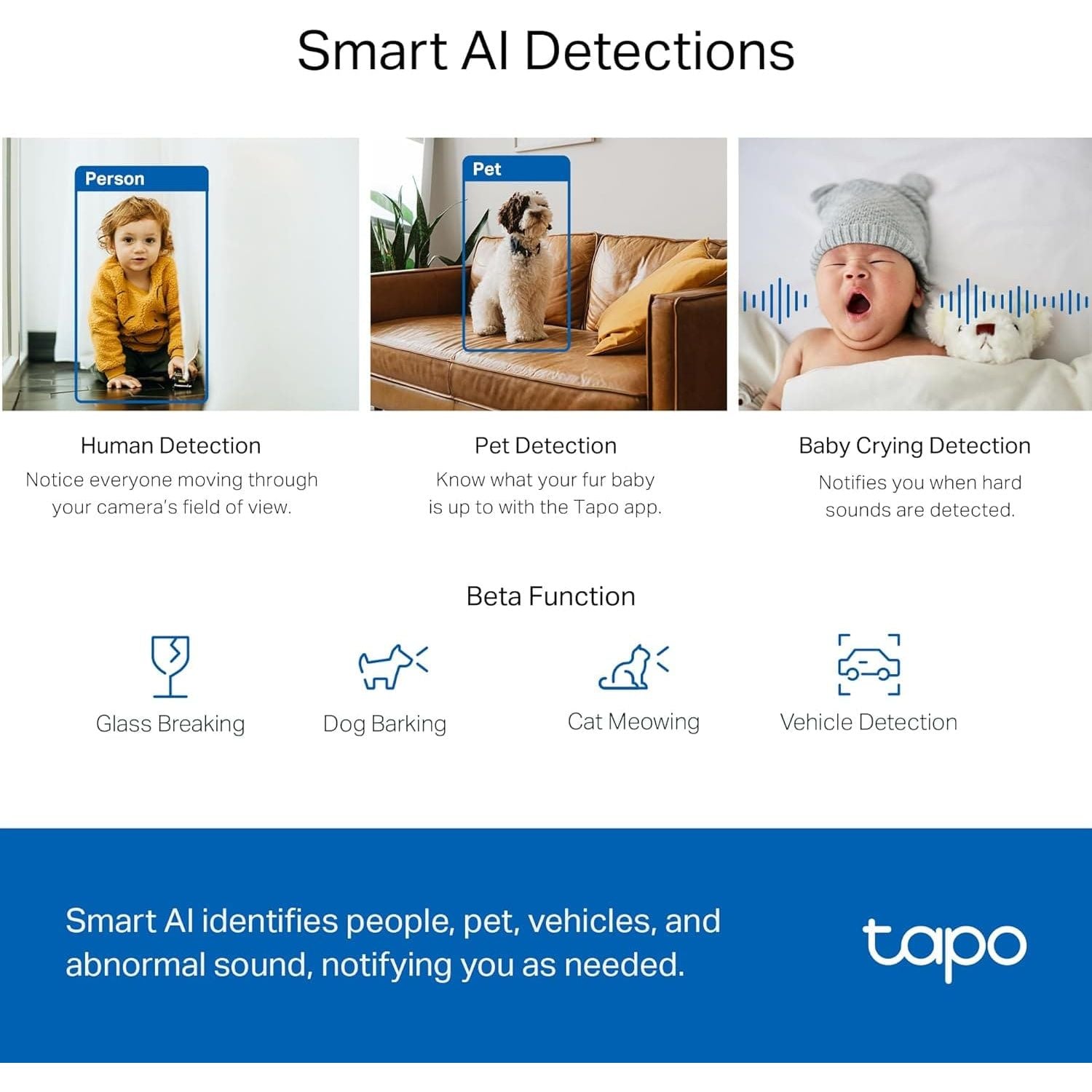 Buy Tapo,Tapo 2K QHD Indoor Pan/Tilt Security Wi-Fi Camera, AI Detection,360° Visual Coverage, Night Vision, Customizable privacy Mode, Cloud &Local Storage, Works with Alexa&Google Home(Tapo C220) - Gadcet UK | UK | London | Scotland | Wales| Near Me | Cheap | Pay In 3 | Surveillance Cameras