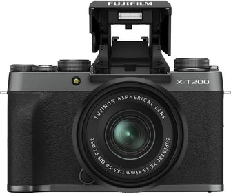 Buy FUJIFILM,Fujifilm X-T200 Mirrorless Camera – XC 15-45mm Lens, Dark Silver - Gadcet UK | UK | London | Scotland | Wales| Near Me | Cheap | Pay In 3 | Mirrorless Digital Cameras