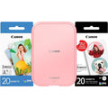 Buy Canon,Canon Zoemini 2 Printing Kit Photo Printer + Zinc Photo 20-Piece + ZP-2030 (20 Sheets) + 10 Circle Stickers (for Smartphone, USB C, Bluetooth, Mobile Printing) Rose Gold - Gadcet UK | UK | London | Scotland | Wales| Ireland | Near Me | Cheap | Pay In 3 | Cameras & Optics