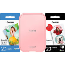 Buy Canon,Canon Zoemini 2 Printing Kit Photo Printer + Zinc Photo 20-Piece + ZP-2030 (20 Sheets) + 10 Circle Stickers (for Smartphone, USB C, Bluetooth, Mobile Printing) Rose Gold - Gadcet UK | UK | London | Scotland | Wales| Ireland | Near Me | Cheap | Pay In 3 | Cameras & Optics
