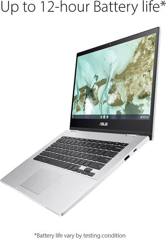 ASUS,Asus Chromebook CX1400CN Intel N3350/BGA 4GB RAM, 64GB Storage eMMC, Chrome OS - Transparent Silver - Gadcet.com