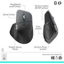Buy Logitech,Logitech MX Master 4 Wireless Ergonomic Mouse – Graphite | Advanced Haptic Feedback, MagSpeed Scrolling, USB-C Charging, Bluetooth & Multi-Device Control for Windows & Mac - Gadcet UK | UK | London | Scotland | Wales| Near Me | Cheap | Pay In 3 | Mice & Trackballs