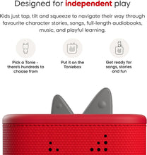 Toniebox 2 Starter Set, Speech Boosting Educational Toy for Toddlers Certified 1+, Screen-Free Audio Player with Creative Tonie Rubie – Red